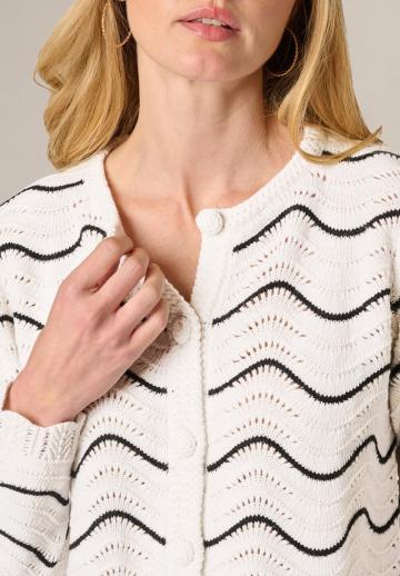 Жаккардовая вязаная кофта