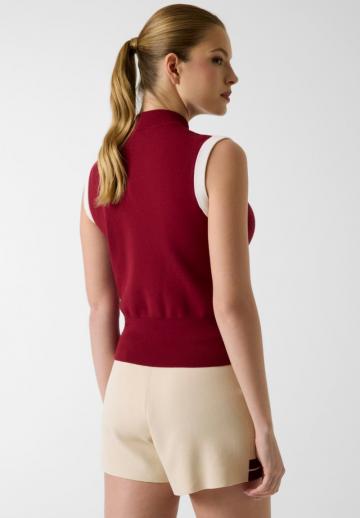 Пуловер без рукавов