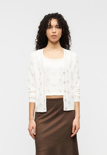 Жаккардовая вязаная кофта