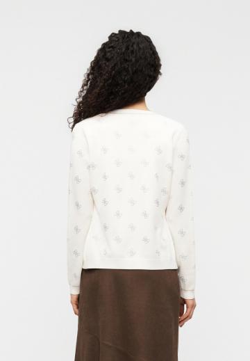 Жаккардовая вязаная кофта