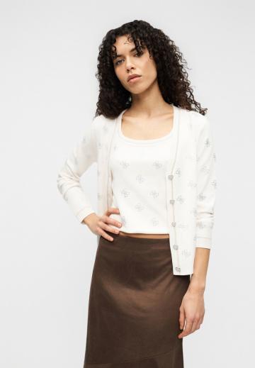 Жаккардовая вязаная кофта