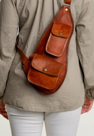 Кожаный рюкзак