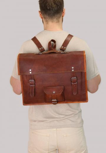 Кожаный рюкзак