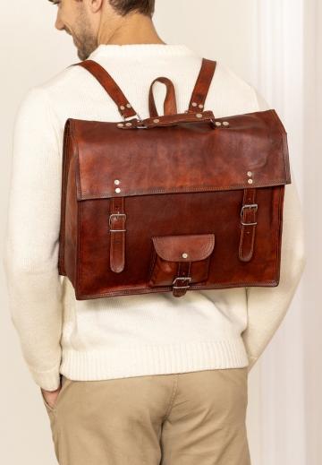 Кожаный рюкзак