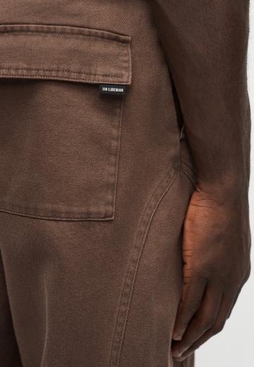 Брюки с накладными карманами