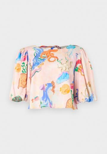 Атласная блузка