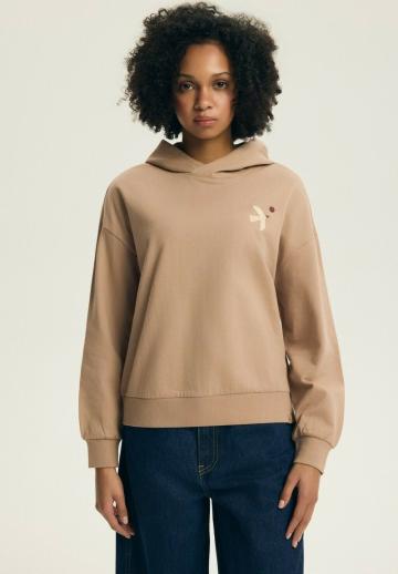 Пуловер с капюшоном