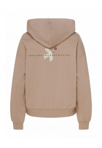 Пуловер с капюшоном