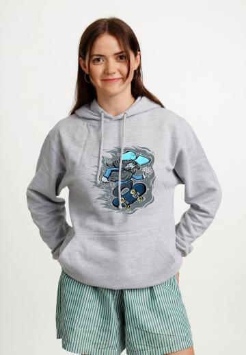 Пуловер с капюшоном