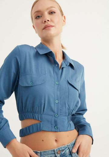 Джинсовая блузка