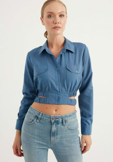 Джинсовая блузка
