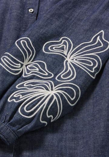 Джинсовая блузка