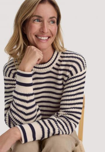 Пуловер в полоску