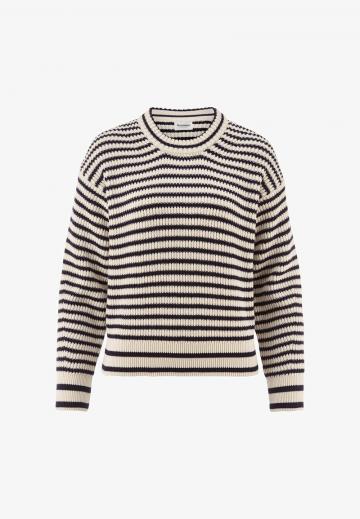 Пуловер в полоску