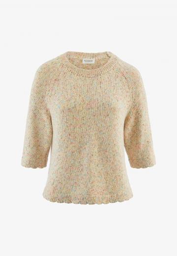 Пуловер с рукавом три четверти