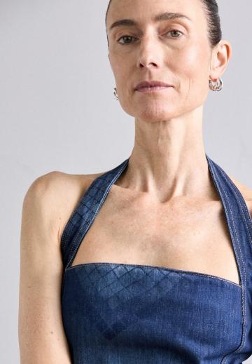 Джинсовый комбинезон