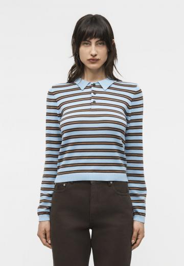 Пуловер в полоску