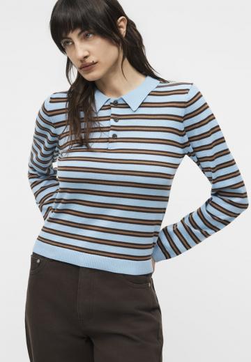 Пуловер в полоску