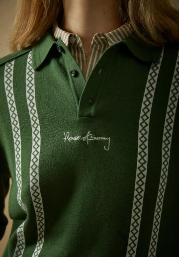 Поло с длинным рукавом