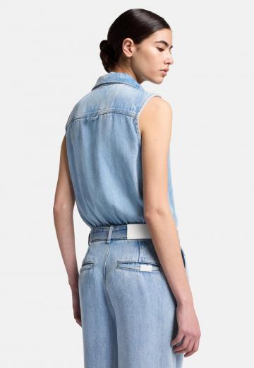 Джинсовый комбинезон