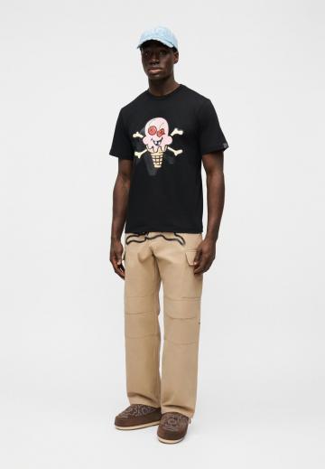 Брюки с накладными карманами