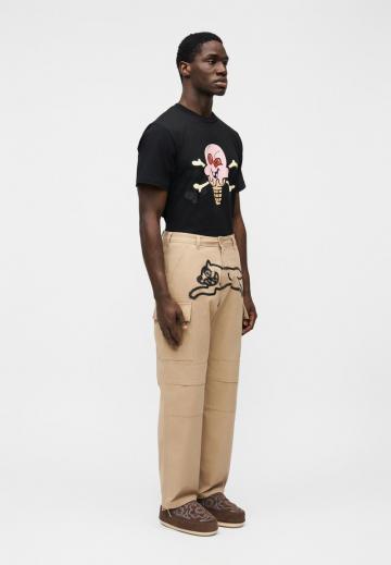 Брюки с накладными карманами