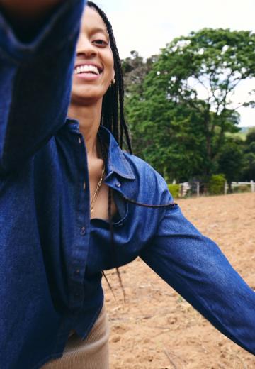 Джинсовая блузка