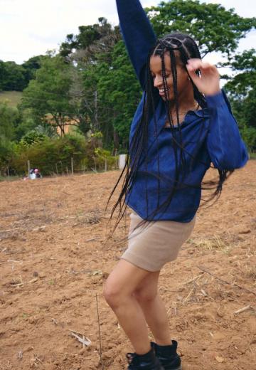 Джинсовая блузка