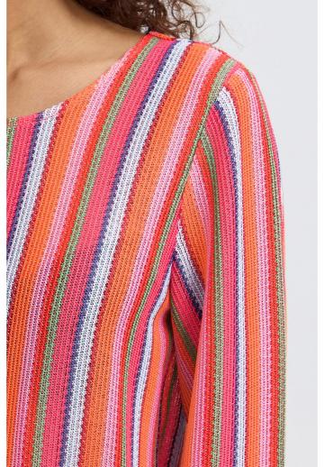 Пуловер в полоску