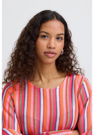 Пуловер в полоску