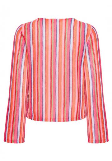 Пуловер в полоску