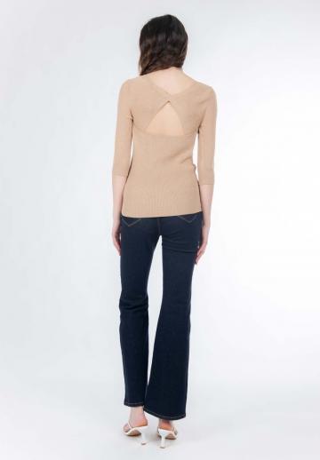 Пуловер с коротким рукавом