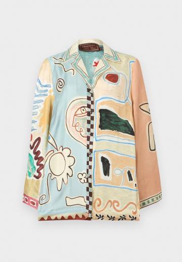 Атласная блузка