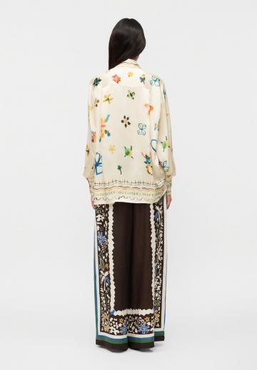 Атласная блузка