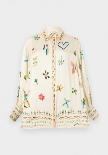 Атласная блузка