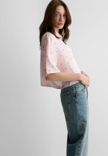 Атласная блузка