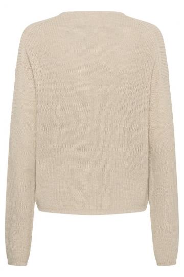 Пуловер с вырезом V