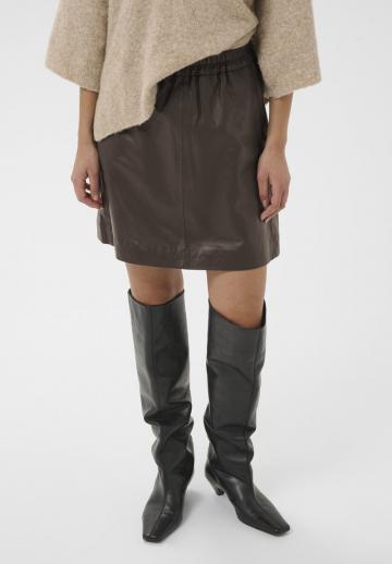Кожаная юбка