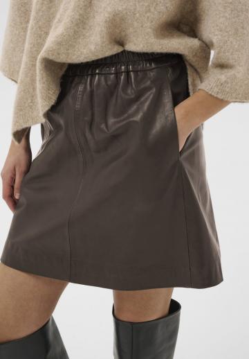 Кожаная юбка