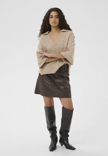 Кожаная юбка