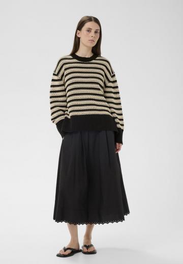 Пуловер в полоску