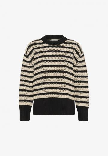 Пуловер в полоску