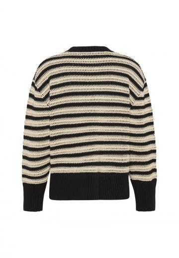 Пуловер в полоску