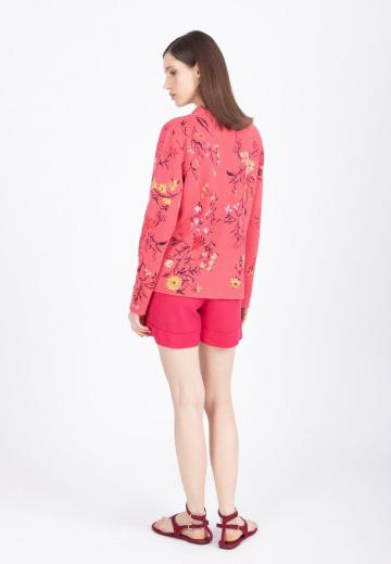 Жаккардовая вязаная кофта