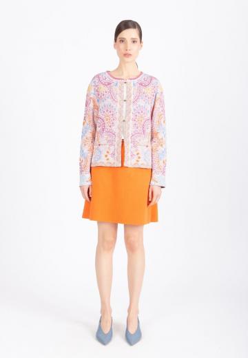 Жаккардовая вязаная кофта