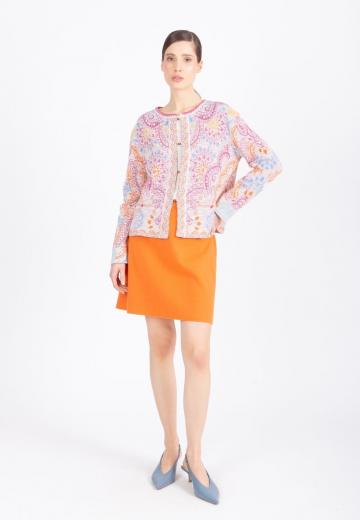 Жаккардовая вязаная кофта