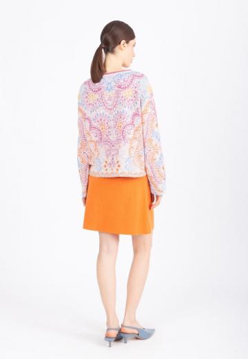 Жаккардовая вязаная кофта