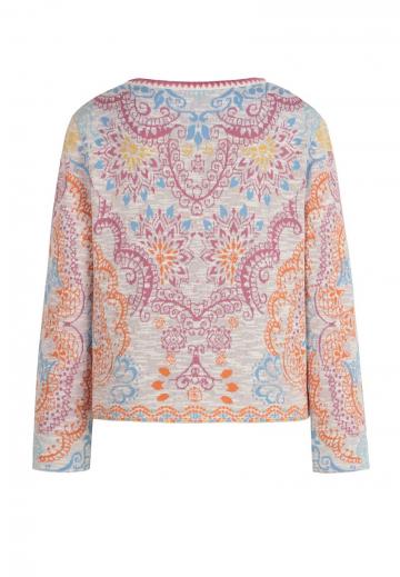 Жаккардовая вязаная кофта