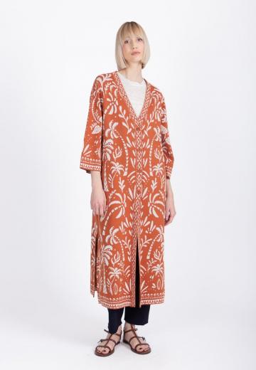 Жаккардовая вязаная кофта