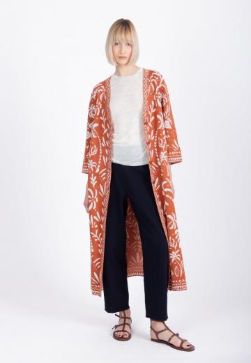 Жаккардовая вязаная кофта